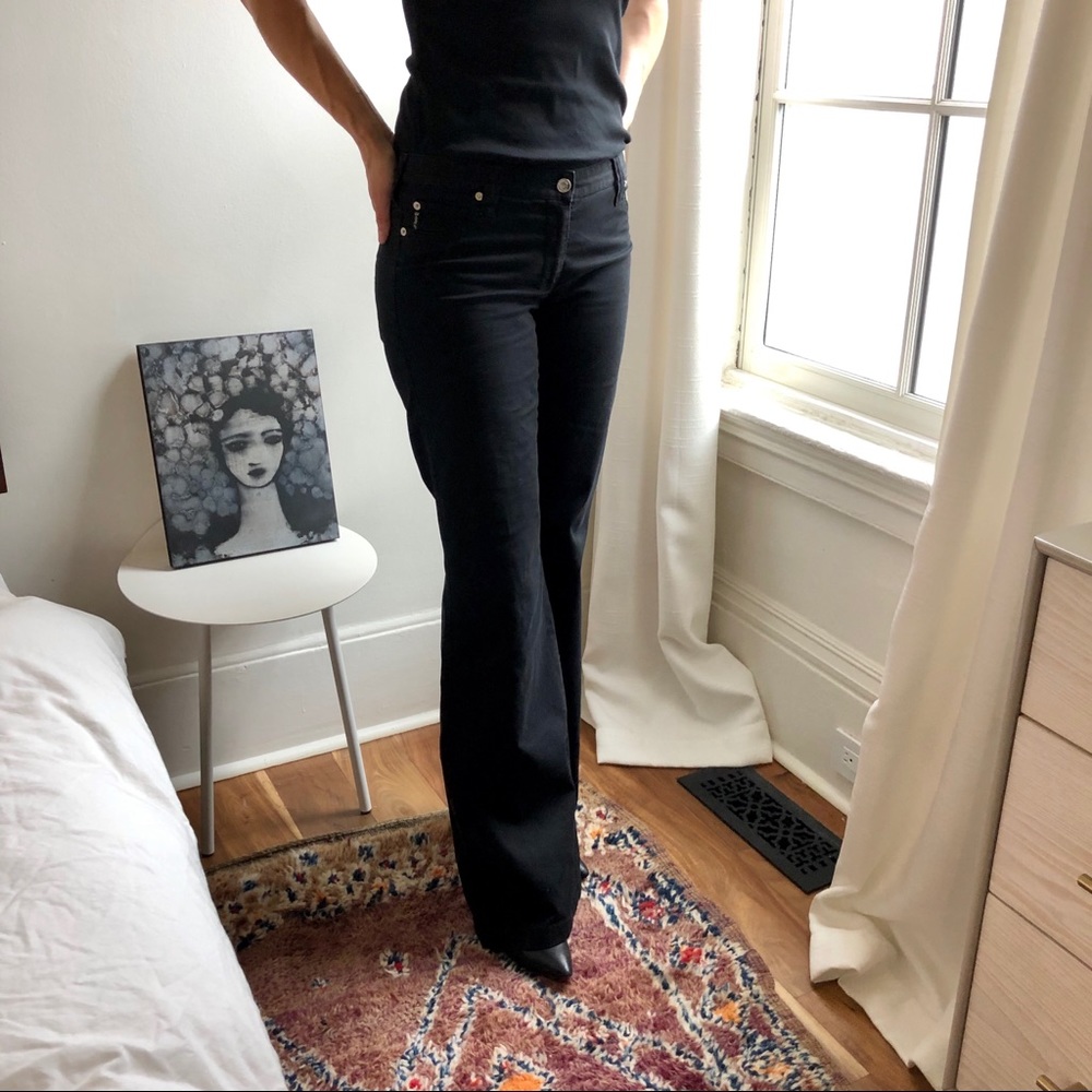 Wide leg Armani jeans cotton trousers